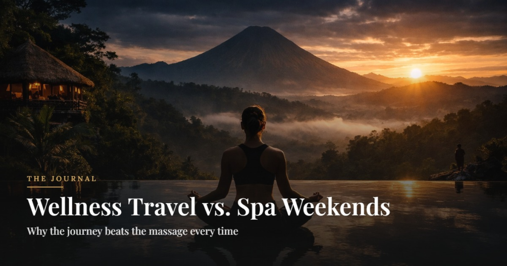Wellness Travel vs. Spa Weekends. Why the journey beats the massage every time